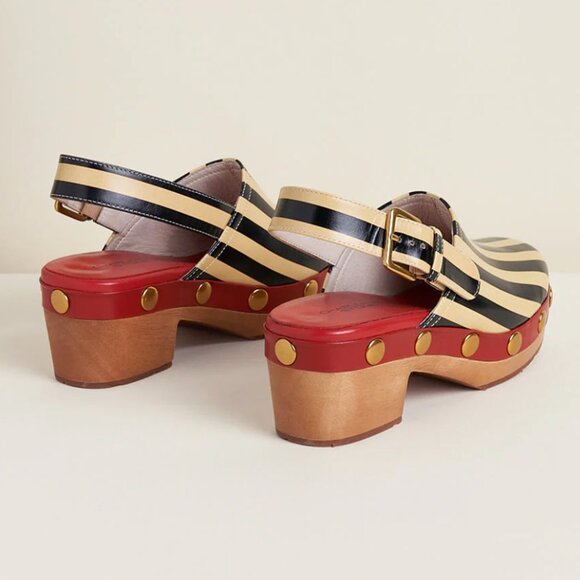 CHARLOTTE STONE Jone Clog with Stripe Details - SIZE 10 - Picture 5 of 6